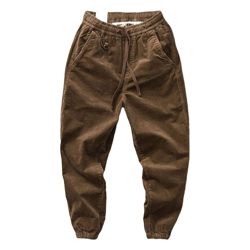Herren Chino-Joggerhose aus Baumwollmix mit elastischem Bund, Tunnelzug und elastischen Knöchelbündchen Echoarchiv