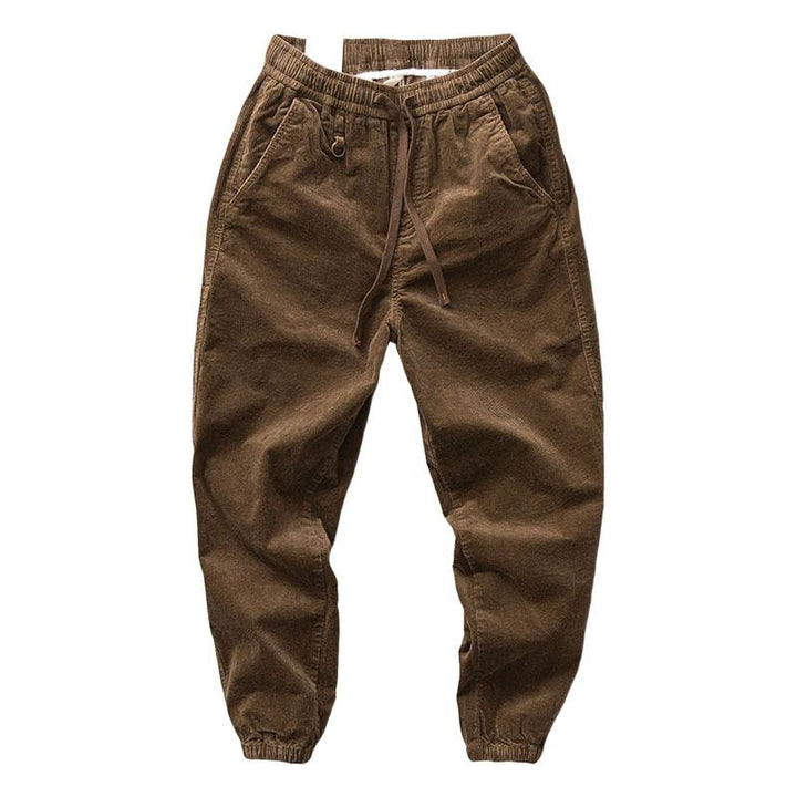 Herren Chino-Joggerhose aus Baumwollmix mit elastischem Bund, Tunnelzug und elastischen Knöchelbündchen Echoarchiv