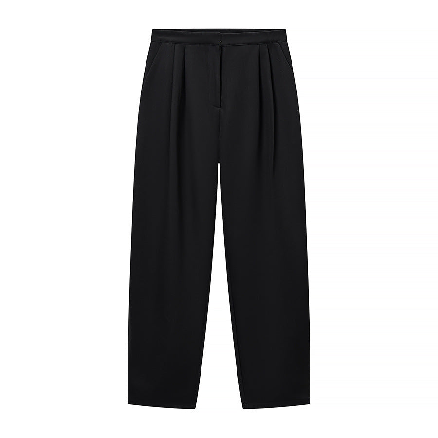 Damen taillierte kurze Mandarinjacke mit Stehkragen und dekorativen Knotenverschlüssen – Célinea