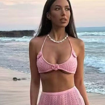 Damen Häkel-Strandkleid mit Kapuzenshirt Echo Archiv