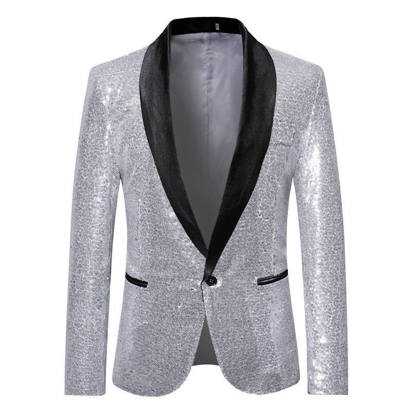 Herren glitzerndes Abendjackett Echoarchiv