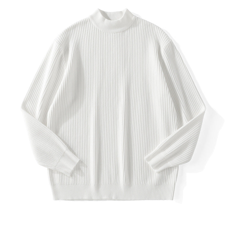 Herren Feinstrickpullover mit Stehkragen – Norvane