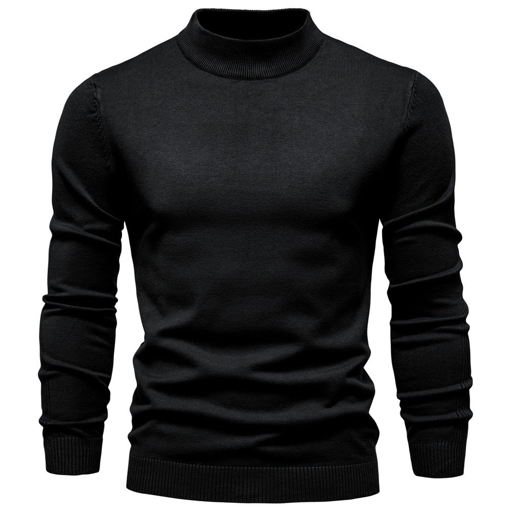 Herren Rollkragenpullover aus weichem Strickmaterial mit feiner Rippstruktur Echoarchiv