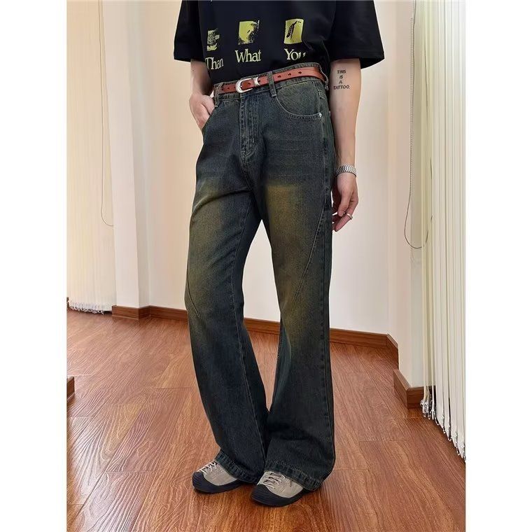 Herren Schlagjeans im Vintage-Stil mit hohem Bund und komfortablem Schnitt Echoarchiv