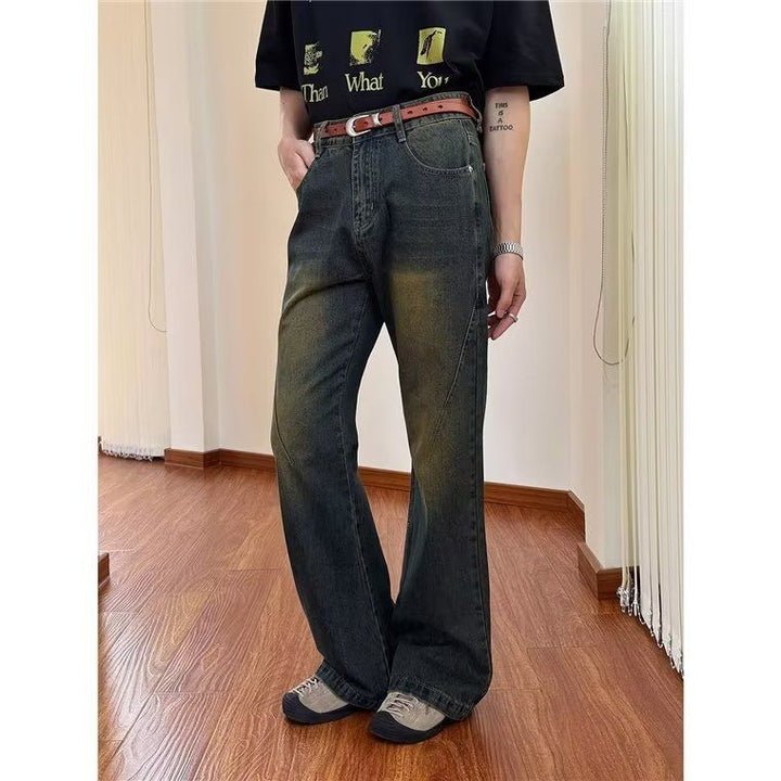 Herren Schlagjeans im Vintage-Stil mit hohem Bund und komfortablem Schnitt Echoarchiv