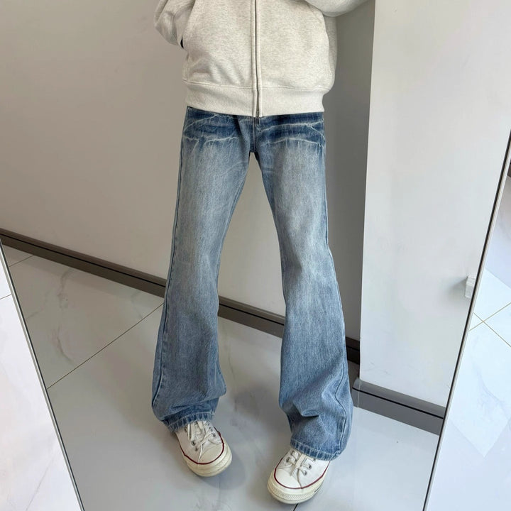 Damen Modische Flared Jeans Echoarchiv