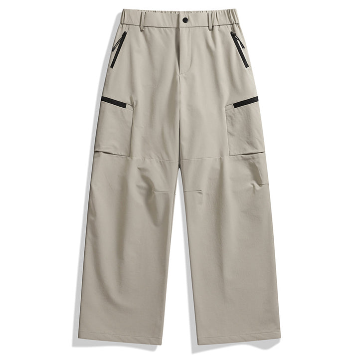 Herren Technische Utility-Cargo-Hose mit weitem Bein, elastischem Bund & Reißverschlusstaschen Echo Archiv