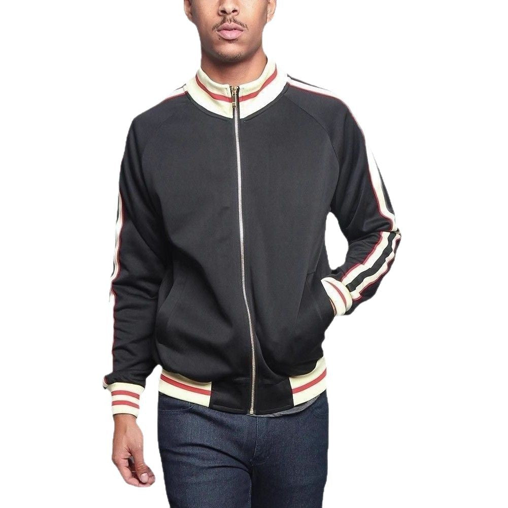Herren Sportliche Sweatjacke mit kontrastierenden Farbakzenten und hochwertigem Reißverschluss Echoarchiv