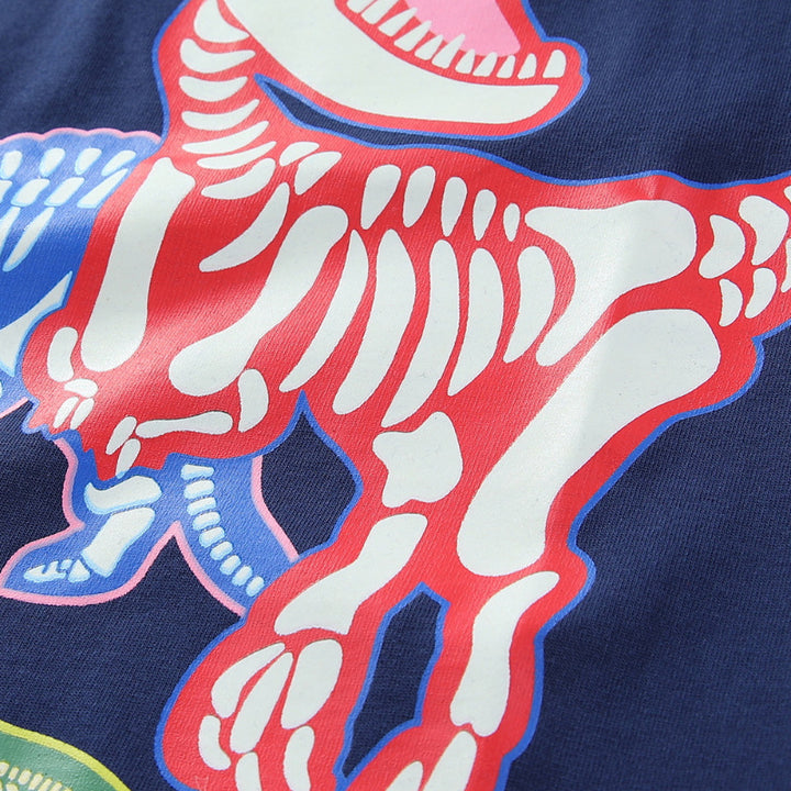 Jungen T-Shirt mit aufregendem Dinosaurier-Skelett-Design Echo Archiv