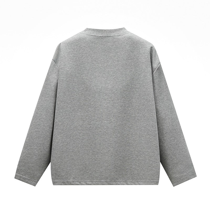 Unisex Oversize Rundhals-Sweatshirt mit Raglannähten und feiner Struktur Echoarchiv