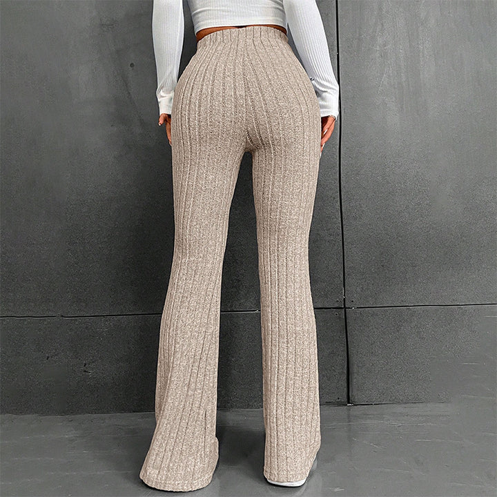 Damen lässige Flared-Hosen aus hochwertigen Strickmaterialien Echo Archiv