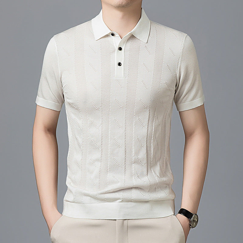 Herren Poloshirt mit strukturiertem Design von Echoarchiv
