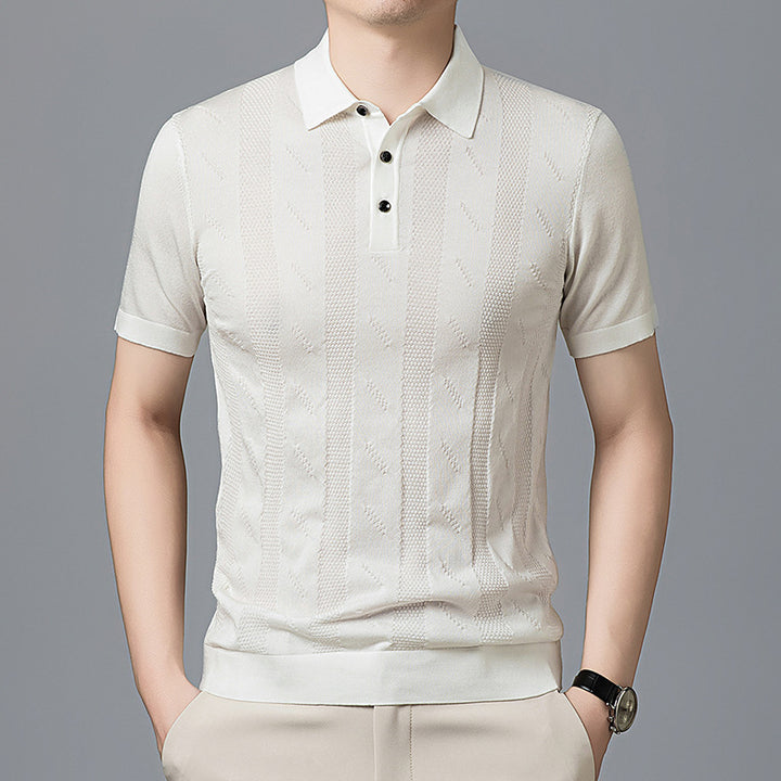 Herren Poloshirt mit strukturiertem Design von Echoarchiv