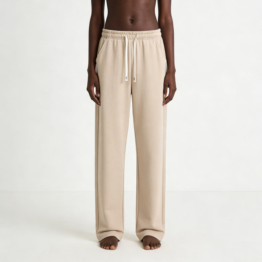 Herren Relaxed-Fit French-Terry Loungehose mit hohem Komfortbund und geradem Bein Echo Archiv