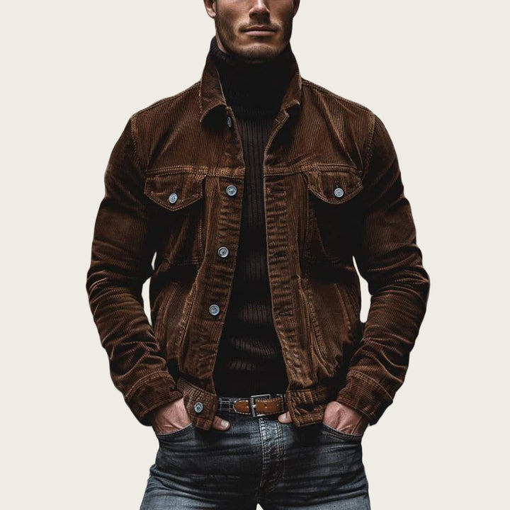 Herren modische Cordjacke mit authentischem Look Echoarchiv
