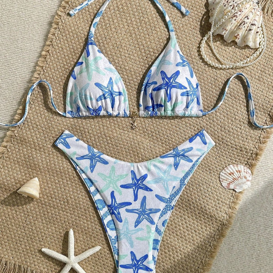 Damen Triangel-Bikini mit maritimen Sternenmotiv Echo Archiv