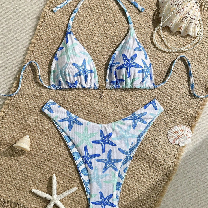 Damen Triangel-Bikini mit maritimen Sternenmotiv Echo Archiv
