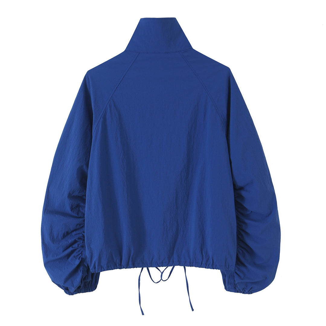 Damen Leichte wattierte Windjacke mit Stehkragen und Polka‑Dot‑Print Echo Archiv