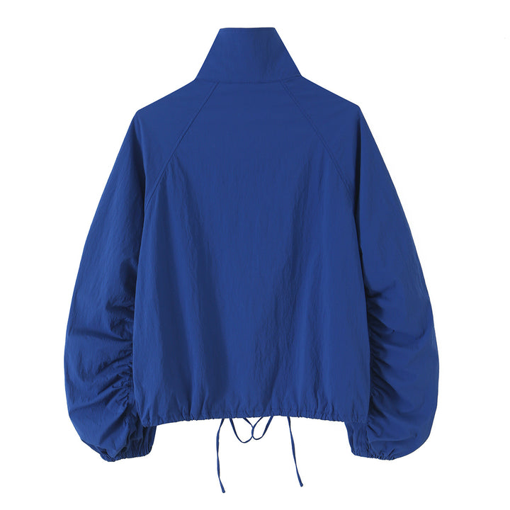 Damen Leichte wattierte Windjacke mit Stehkragen und Polka‑Dot‑Print Echo Archiv