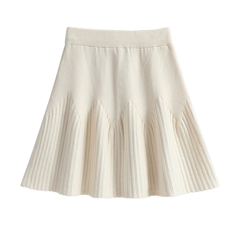 Damen Plissee-Rock mit weichem Material und elegantem Wellenmuster Echo Archiv