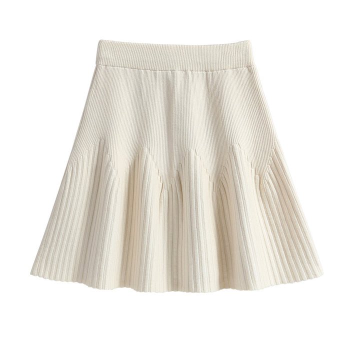 Damen Plissee-Rock mit weichem Material und elegantem Wellenmuster Echo Archiv
