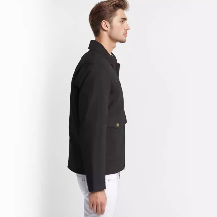 Herren lässige Utility-Jacke mit praktischen Taschen und robustem Design Echoarchiv