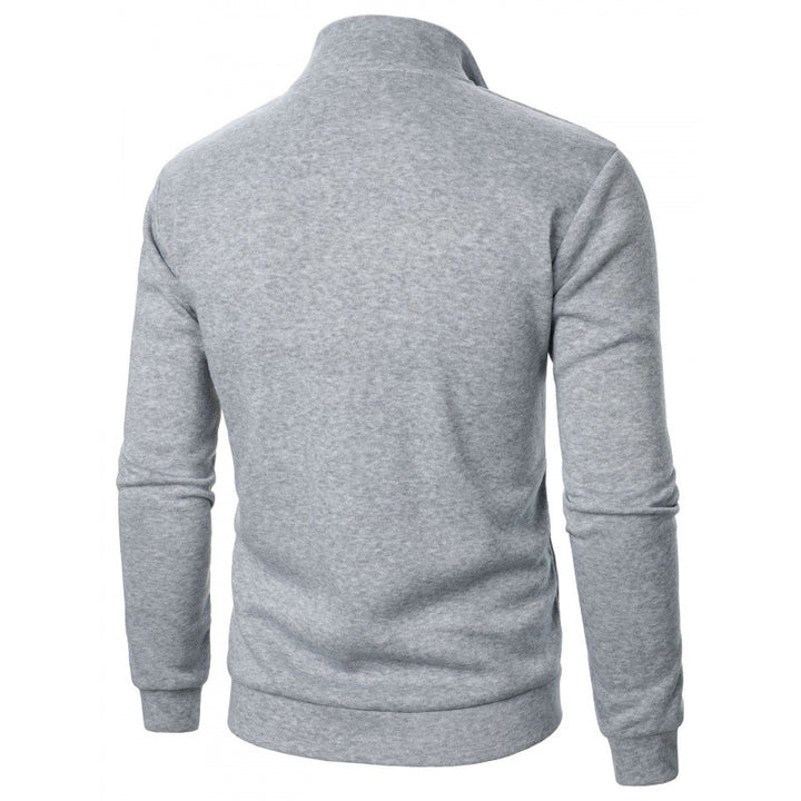 Herren Sportlicher Sweatpullover mit Stehkragen Echoarchiv
