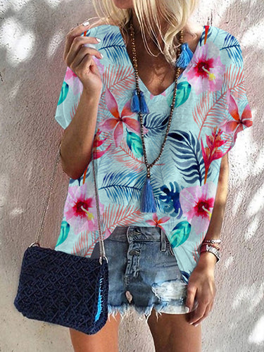 Damen Sommeroberteil mit floralem Muster Echo Archiv