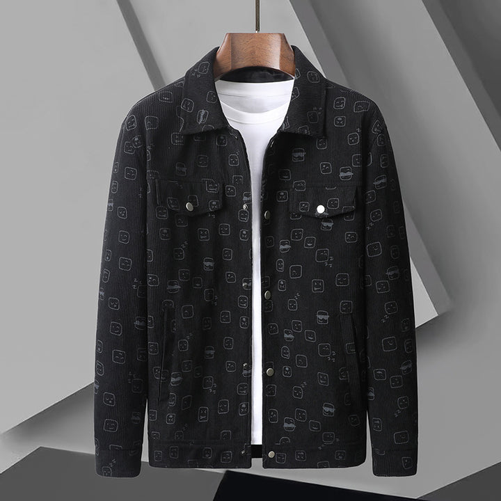 Herren Modische Utility-Jacke mit aufgesetzten Taschen Echo Archiv