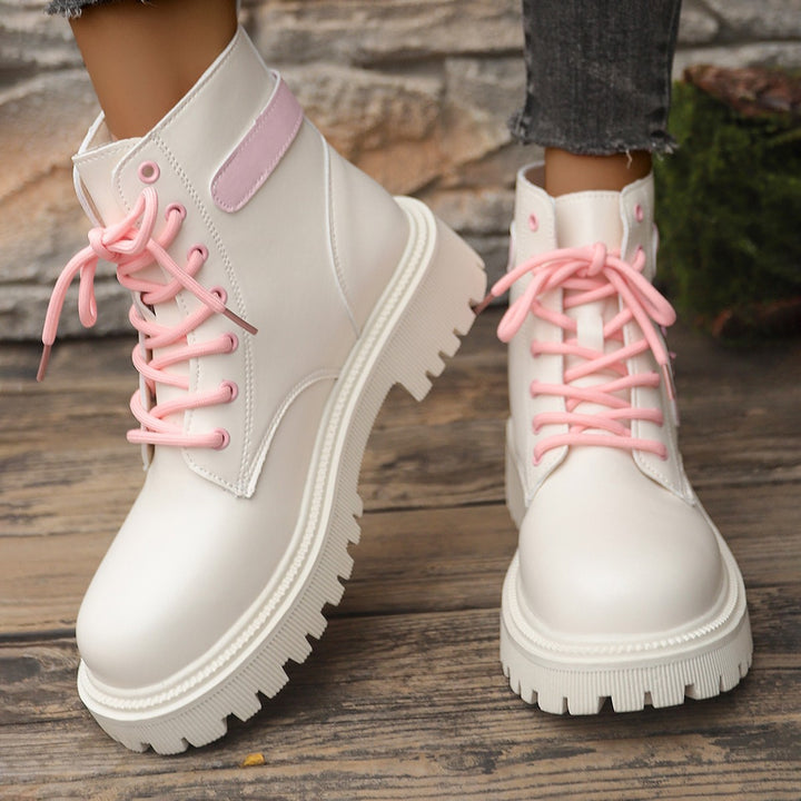 Damen Modische High-Top Boots mit Herz-Details Echo Archiv
