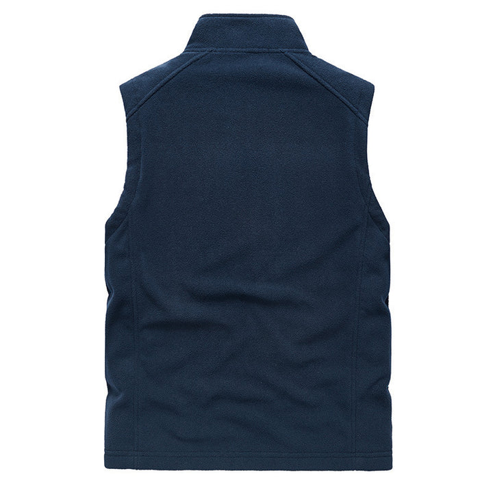 Herren Fleece-Weste mit Stehkragen, Reißverschlusstaschen und windabweisender Front Echoarchiv