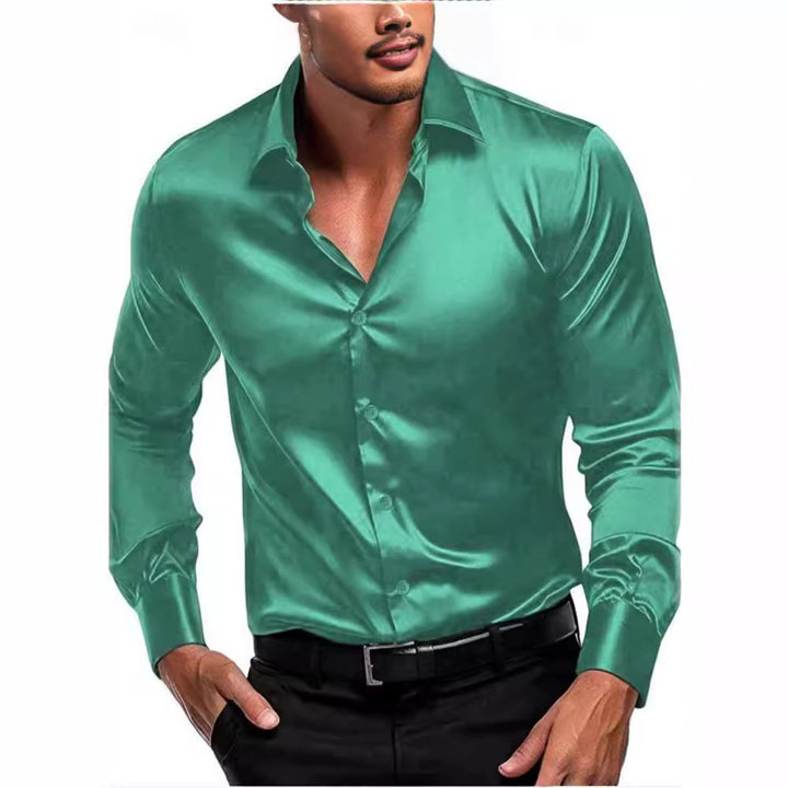 Herren elegantes Hemd aus seidig-glattem Material Echoarchiv