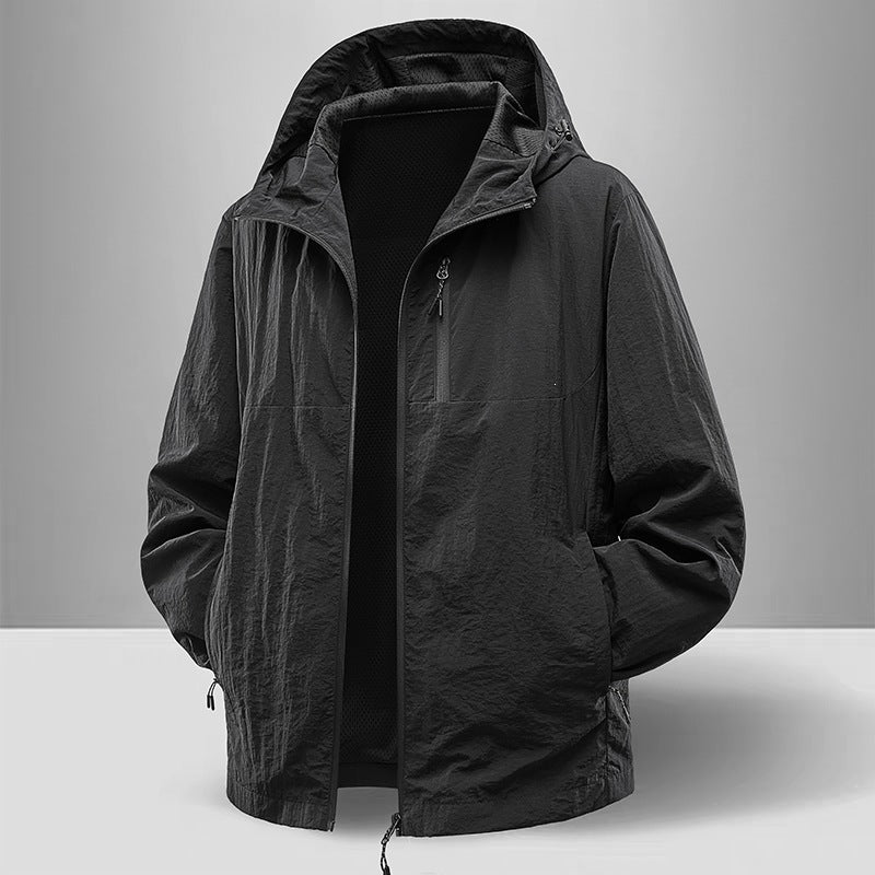 Herren Leichte und atmungsaktive Regenjacke Echo Archiv