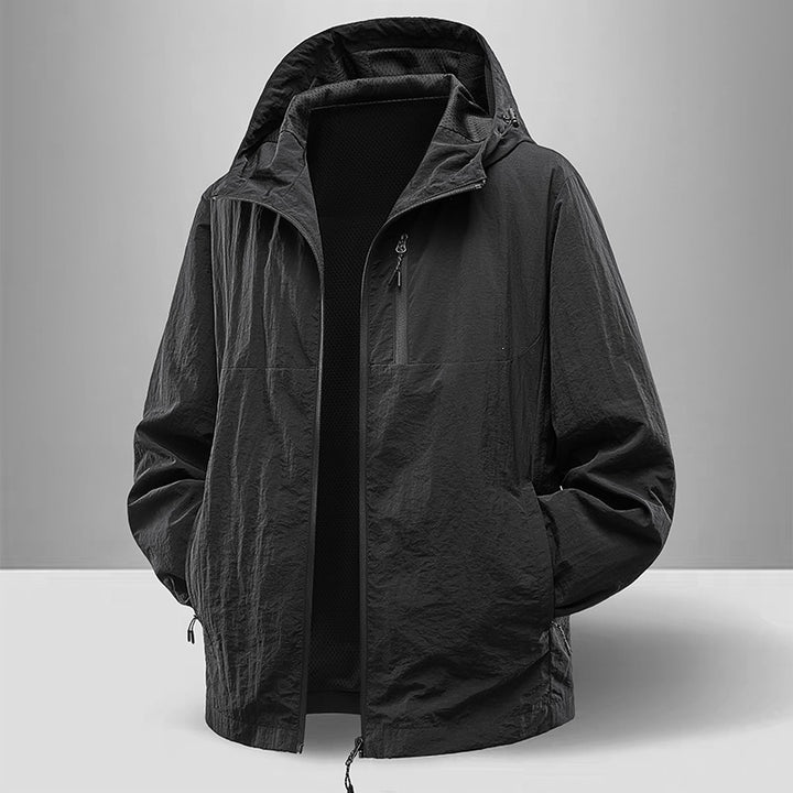 Herren Leichte und atmungsaktive Regenjacke Echo Archiv