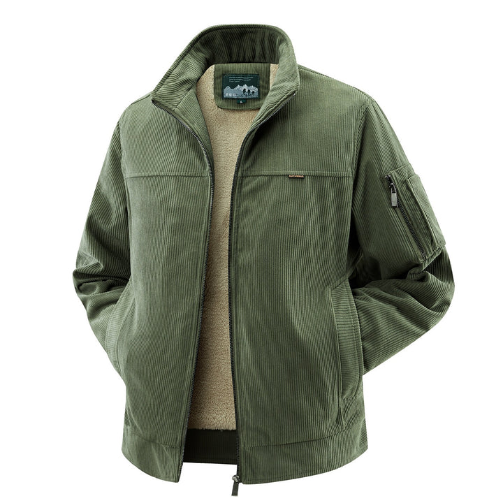 Herren Modische Cordjacke mit Fleece-Innenfutter Echo Archiv