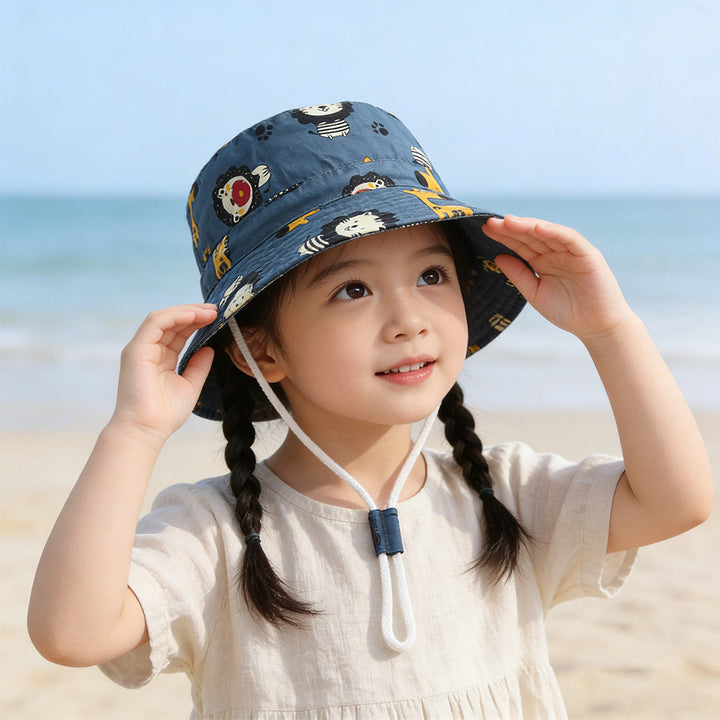 Unisex nan Kinder Sonnenhut mit verstellbarem Kinnband, breiter Krempe und fantasievollem Einhornprint  Echo Archiv