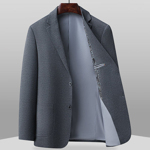 Herren eleganter Blazer mit feinem Strukturmuster Echoarchiv