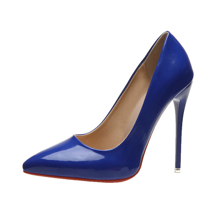 Damen nan elegante Lack-Pumps mit spitzer Zehenpartie hohem Stilettoabsatz und gepolsterter Innensohle Echo Archiv