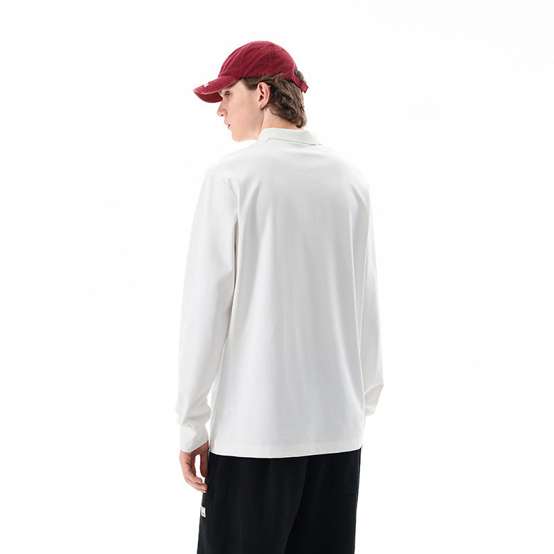 Unisex Oversized Halbzip-Pullover mit Hemdkragen und Technical-Scuba-Stoff Echo Archiv