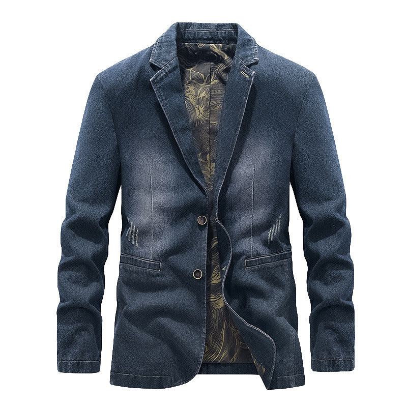 Herren Modische Denim Blazer Echo Archiv