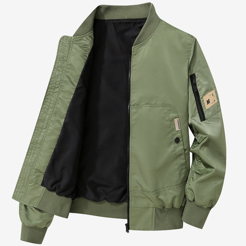 Herren modische und vielseitige Bomberjacke mit praktischen Taschen Echoarchiv
