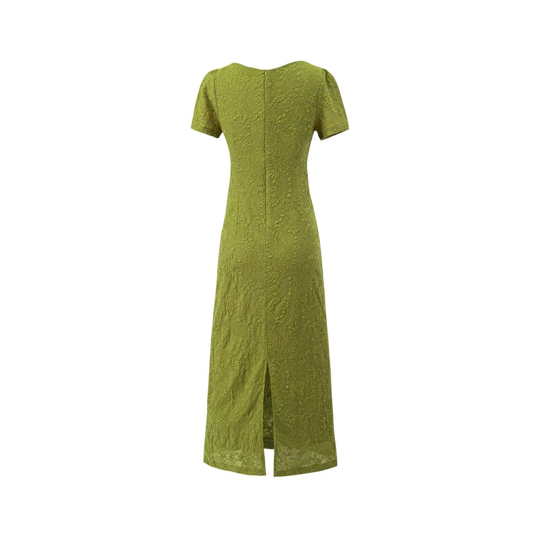 Damen Maxikleid mit raffiniertem Schnitt und dekorativer Schnürung Echo Archiv