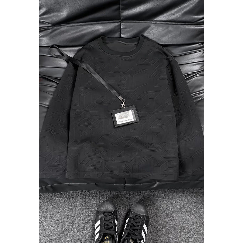 Damen Modischer Sweatshirt mit modernem Prägung Echo Archiv