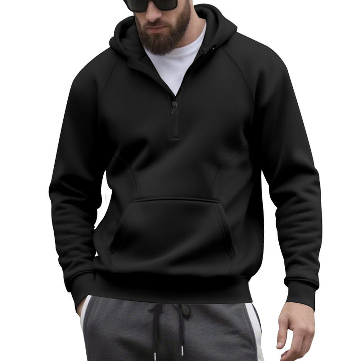Herren Kapuzenpullover mit modernem Reißverschluss und praktischen Taschen Echoarchiv