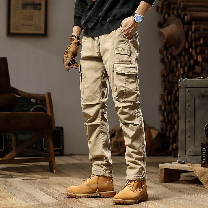 Herren Tactical Cargo-Hose mit Knöchelstulpen und Mehrfachtaschen Echo Archiv