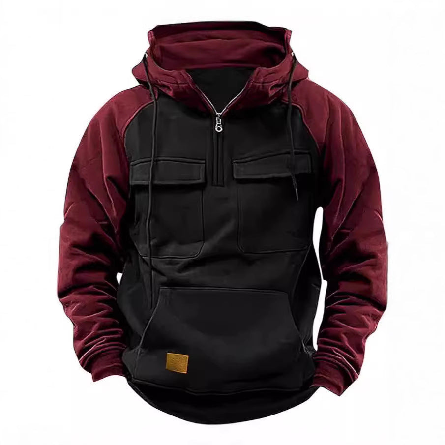 Herren sportlicher Kapuzenpullover mit praktischen Taschen Echoarchiv
