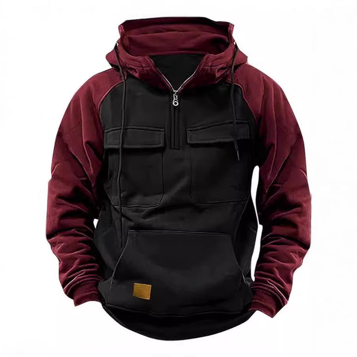 Herren sportlicher Kapuzenpullover mit praktischen Taschen Echoarchiv