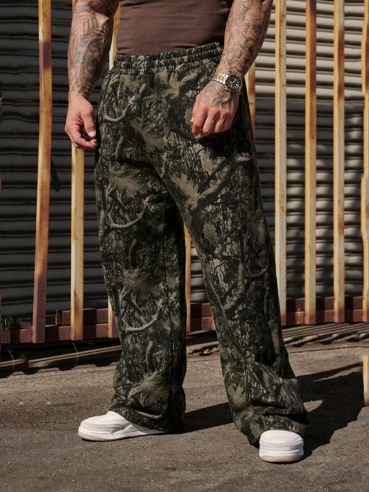 Herren Cargohose im lässigen Camouflage-Look mit praktischem Elastikbund Echoarchiv
