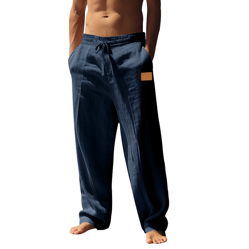 Herren Leichte Freizeithose aus atmungsaktivem Leinenmaterial Echoarchiv