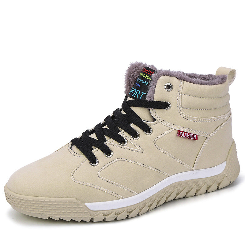 Damen Gefütterte High-Top Winter-Sneaker mit Teddyfutter, gepolstertem Schaft und griffiger Profilsohle Echo Archiv